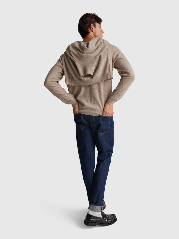 V NECK SWEATER L/S Homem image number 3